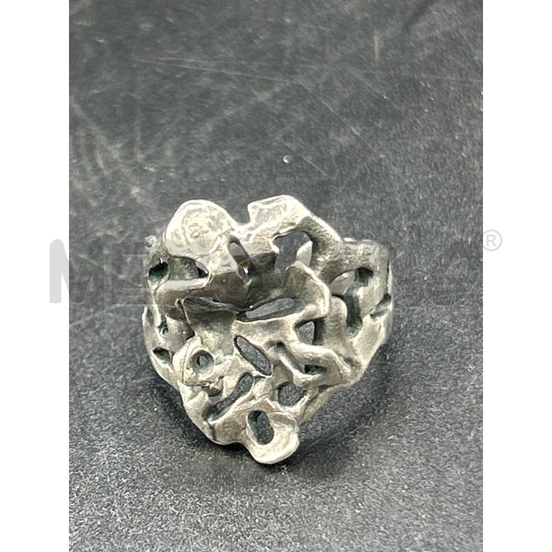 ANELLO DONNA ARG 800 LAVORATO FORMA FIORE | Mercatino dell'Usato Roma rebibbia 1