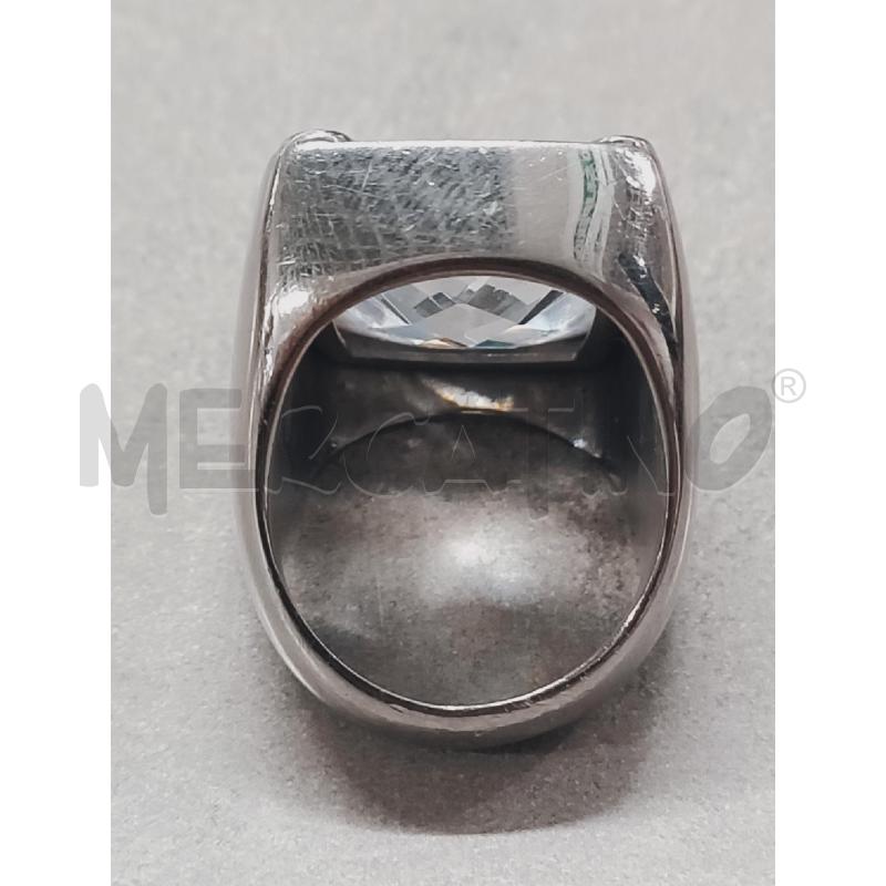 ANELLO DONNA ARG BOMBATO MORELLATO RETTANGOLO | Mercatino dell'Usato Roma rebibbia 2