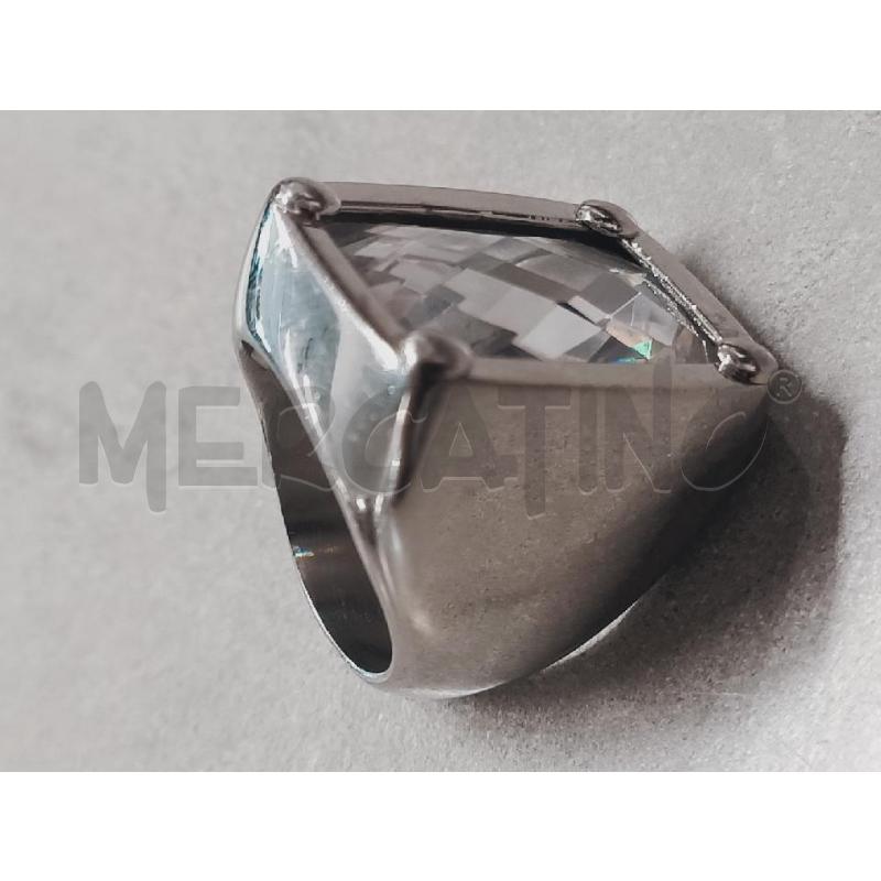 ANELLO DONNA ARG BOMBATO MORELLATO RETTANGOLO | Mercatino dell'Usato Roma rebibbia 3