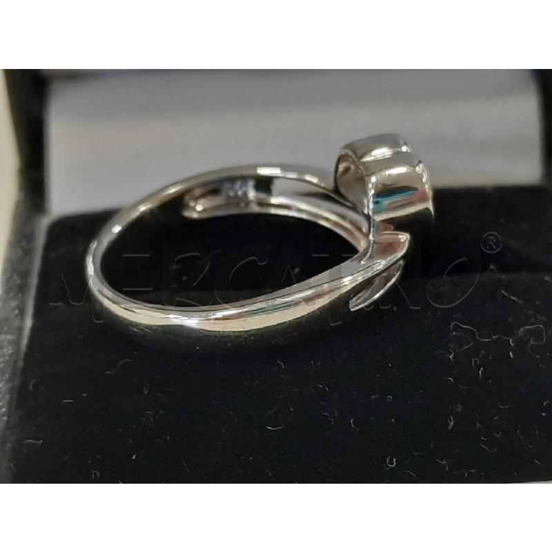 ANELLO DONNA ARG CENTRALE CUORE PUNTO LUCE | Mercatino dell'Usato Roma rebibbia 3
