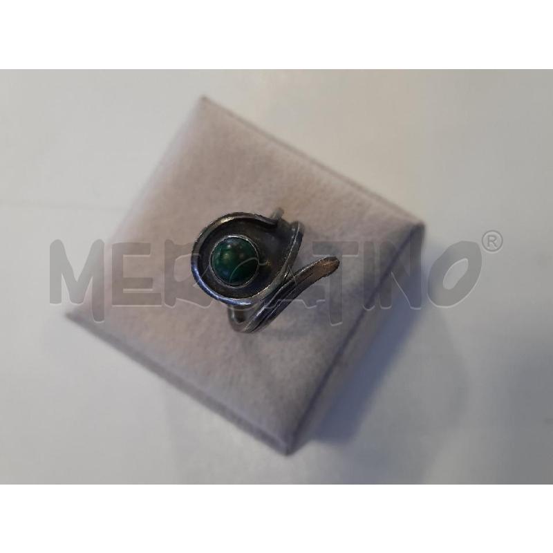 ANELLO DONNA ARG PIETRA VERDE | Mercatino dell'Usato Roma rebibbia 1