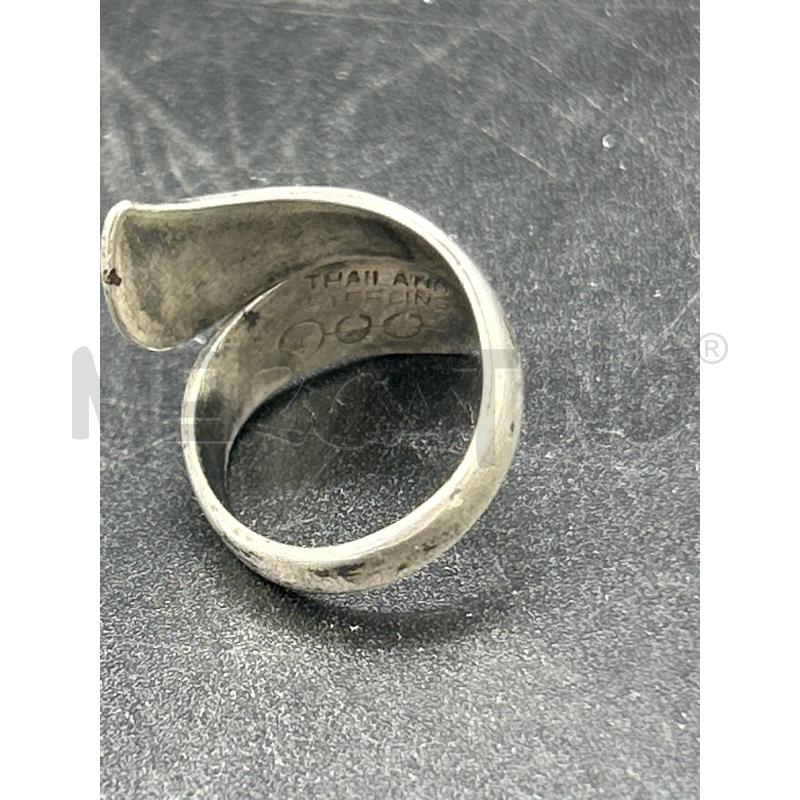 ANELLO DONNA ARG SMALTATO BLU DA RIV | Mercatino dell'Usato Roma rebibbia 2