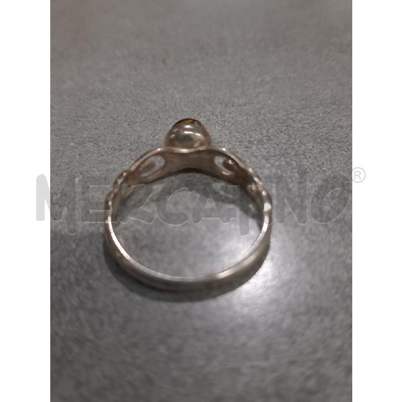 ANELLO DONNA ARG VINT DESIGN NODI STILE CELTICO AMBRA CENTRALE  | Mercatino dell'Usato Roma rebibbia 3