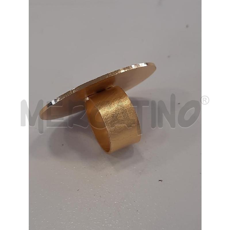 ANELLO DONNA FRANCESCA BIANCHI BAGNATO ORO OVALE GRECA TURCHESE  | Mercatino dell'Usato Roma rebibbia 3