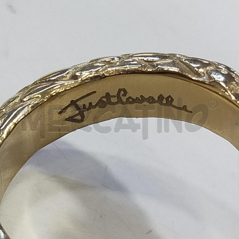 ANELLO DONNA JUST CAVALLI SERPENTE DORATO PIETRE ROSA | Mercatino dell'Usato Roma rebibbia 2