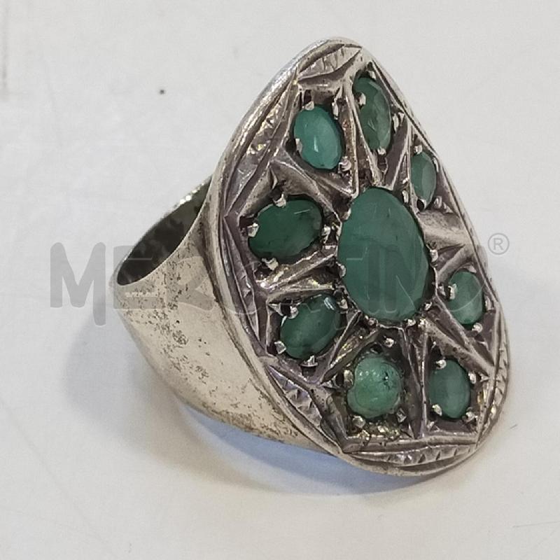 ANELLO DONNA  FASCIA  PIETRE VERDI | Mercatino dell'Usato Roma rebibbia 2