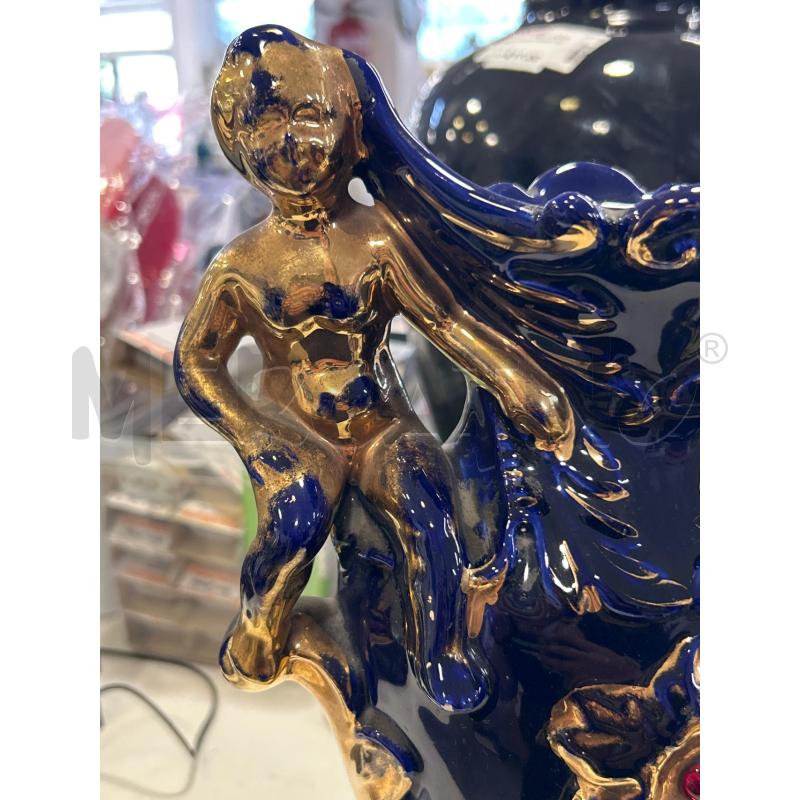 ANFORA CERAM BLU PUTTI DOR | Mercatino dell'Usato Roma rebibbia 3