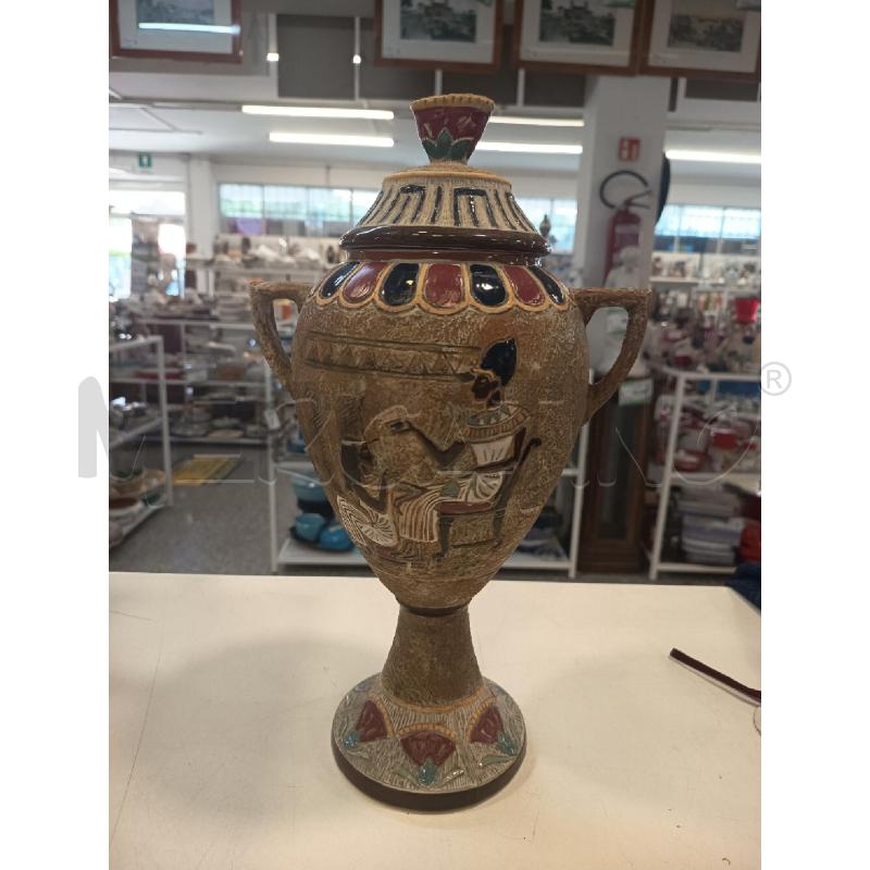 ANFORA TERRACOTTA BEIGE DIS EGIZI 2M | Mercatino dell'Usato Roma rebibbia 1