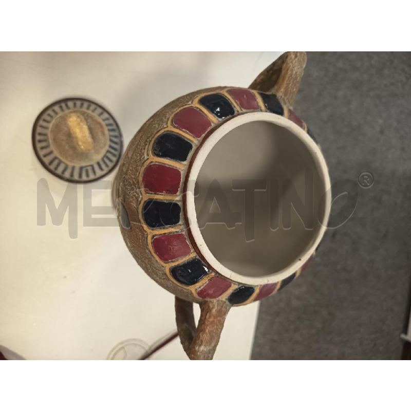 ANFORA TERRACOTTA BEIGE DIS EGIZI 2M | Mercatino dell'Usato Roma rebibbia 2