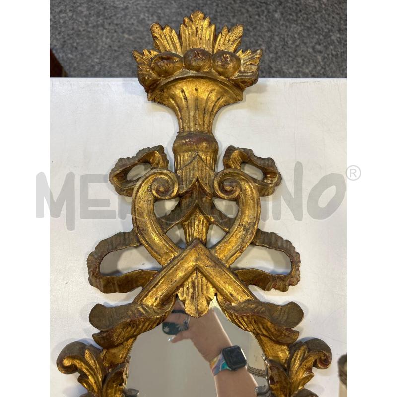 APPLIQUE LEGNO DORATA C SPECCHIO 2L | Mercatino dell'Usato Roma rebibbia 3