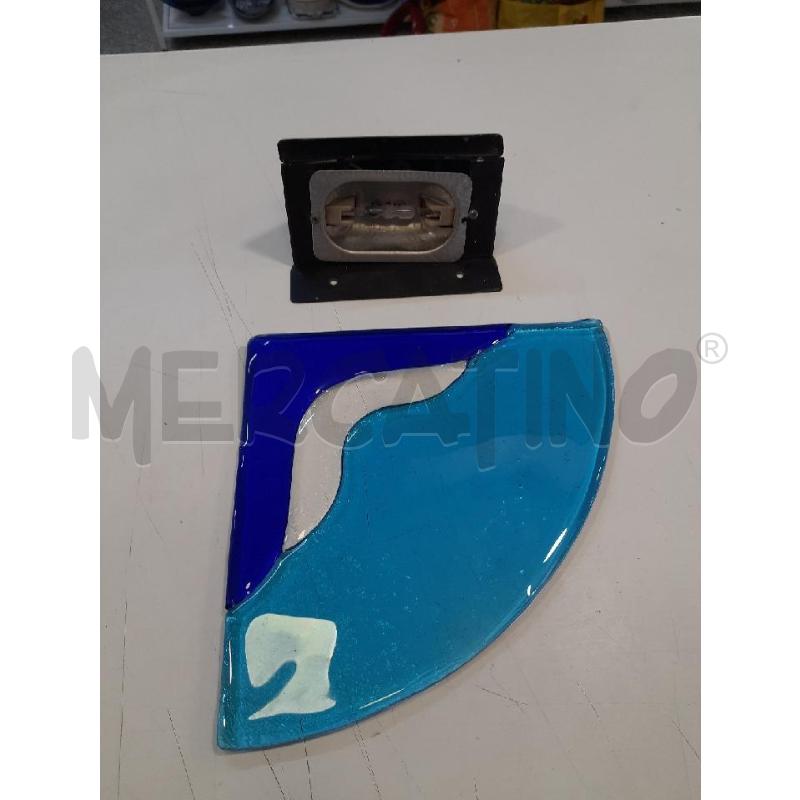 APPLIQUE MET NERO VETRO DI MURANO BLU AZZURRO TRIANGOLO | Mercatino dell'Usato Roma rebibbia 2