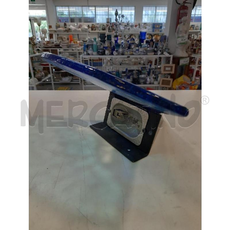 APPLIQUE MET NERO VETRO MURANO BLU AZZURRO TRIANGOLO  | Mercatino dell'Usato Roma rebibbia 2