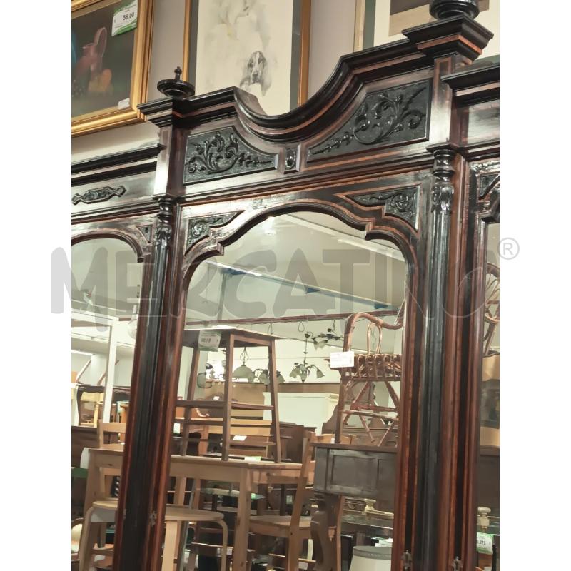 ARMADIO LEGNO SCURO STILE UMBERTINO | Mercatino dell'Usato Roma rebibbia 5
