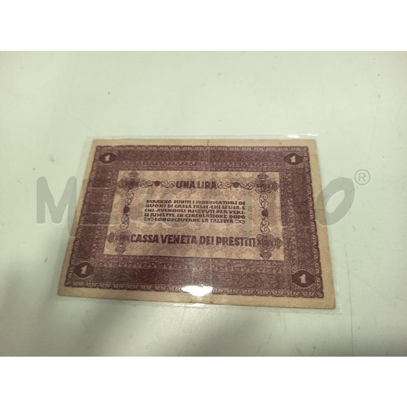 BANCONOTA 1 LIRA 1918 | Mercatino dell'Usato Roma rebibbia 2