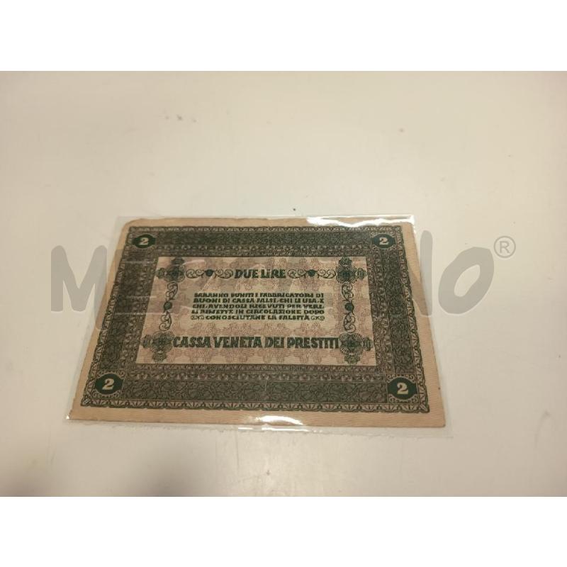 BANCONOTA 2 LIRE 1918 | Mercatino dell'Usato Roma rebibbia 2