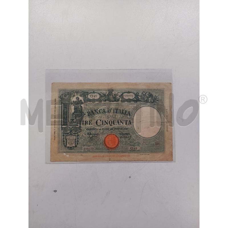 BANCONOTA 50 LIRE 1944 | Mercatino dell'Usato Roma rebibbia 1