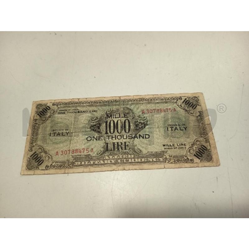 BANCONOTA OCCUPAZIONE MILLE LIRE | Mercatino dell'Usato Roma rebibbia 1