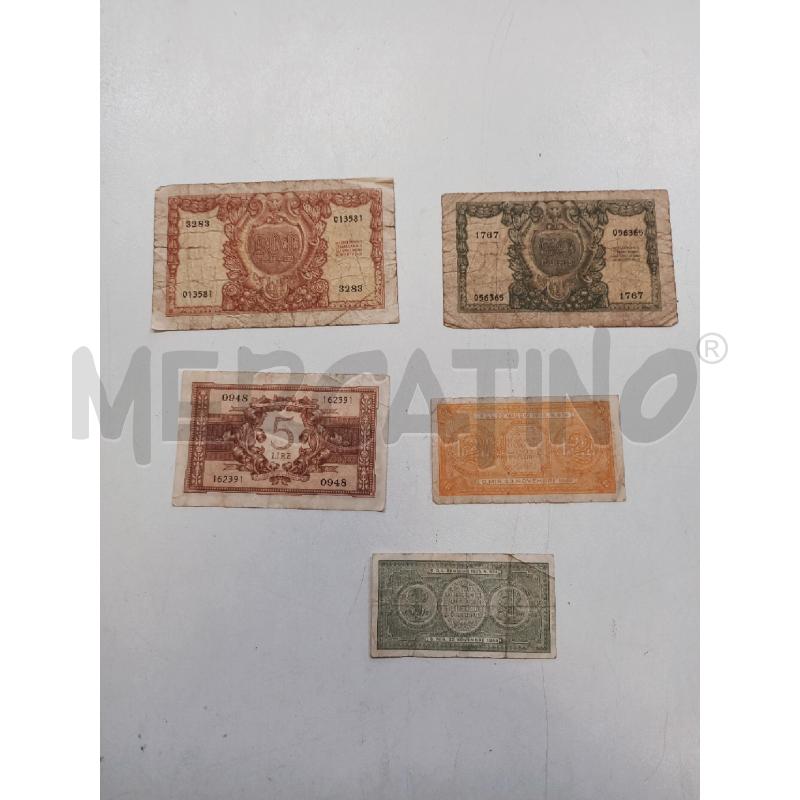 BANCONOTE 5 PZ ANNI 40 | Mercatino dell'Usato Roma rebibbia 2