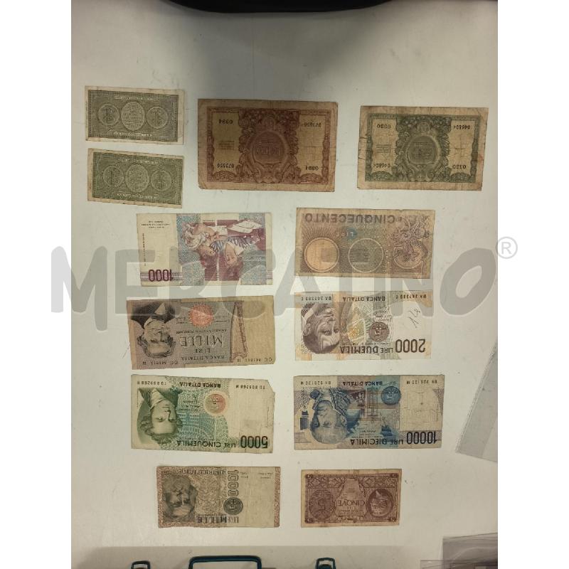 BANCONOTE LIRE VARIE 12PZ | Mercatino dell'Usato Roma rebibbia 1