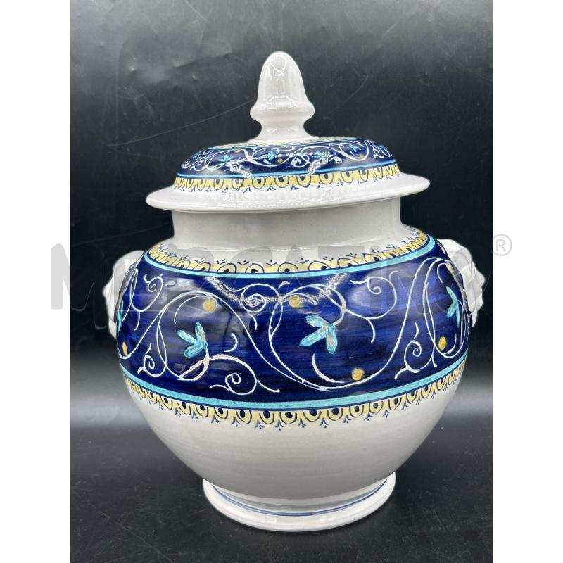 BARATTOLO CERAMICA BIANCO BLU | Mercatino dell'Usato Roma rebibbia 1