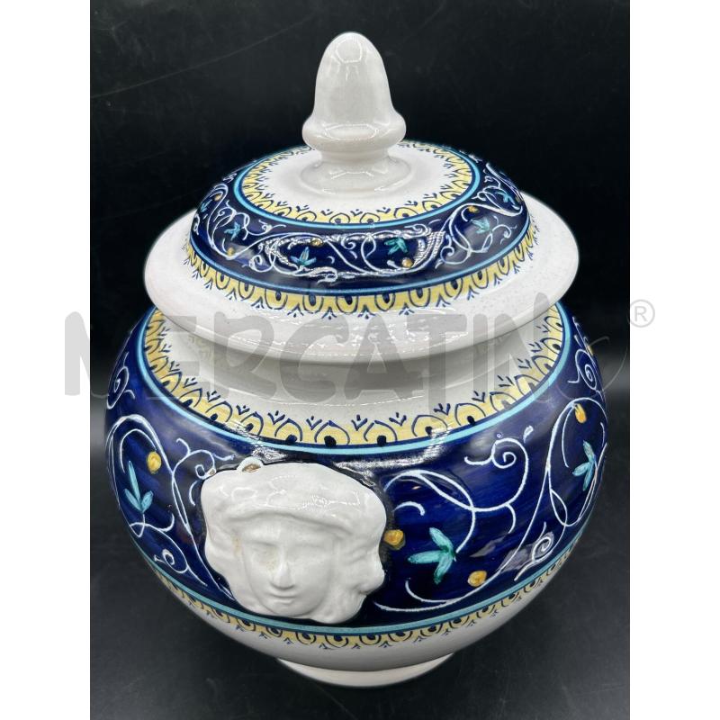 BARATTOLO CERAMICA BIANCO BLU | Mercatino dell'Usato Roma rebibbia 2
