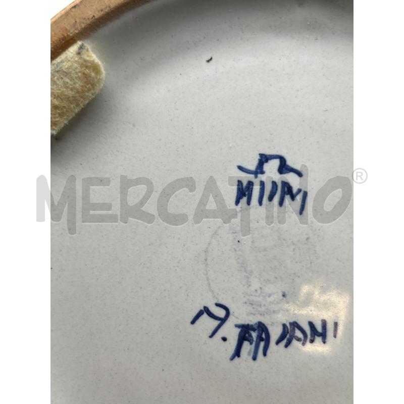 BARATTOLO CERAMICA BIANCO BLU | Mercatino dell'Usato Roma rebibbia 3