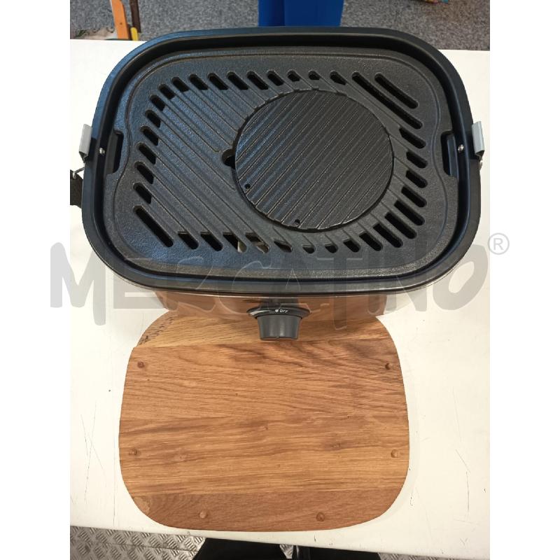BARBECUE PORTATILE MINI BBQ SHARA CROMO  | Mercatino dell'Usato Roma rebibbia 2