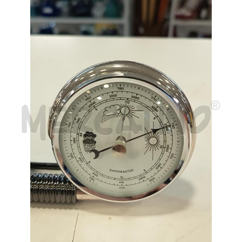 BAROMETRO OROLOGIO DA SCRIVANIA CROMO BICCHIELLI | Mercatino dell'Usato Roma rebibbia 2