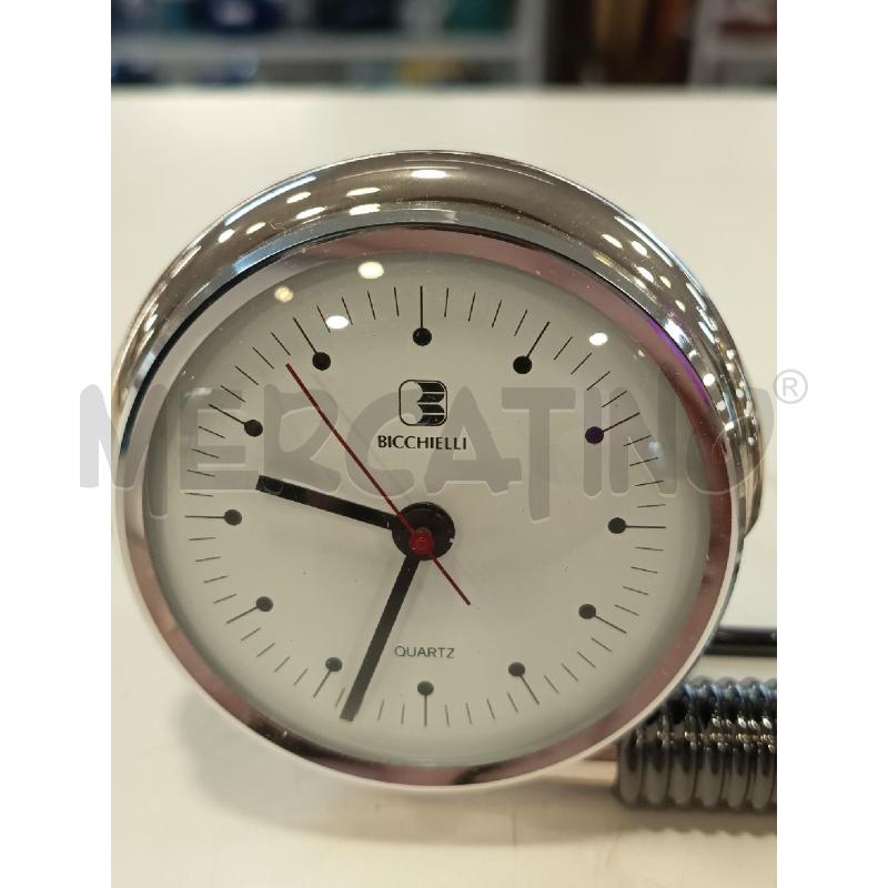 BAROMETRO OROLOGIO DA SCRIVANIA CROMO BICCHIELLI | Mercatino dell'Usato Roma rebibbia 3