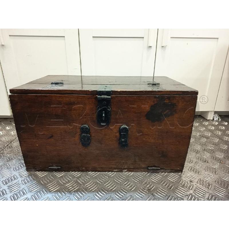 BAULETTO LEGNO SCURO DOPPIA APERTURA | Mercatino dell'Usato Roma rebibbia 1