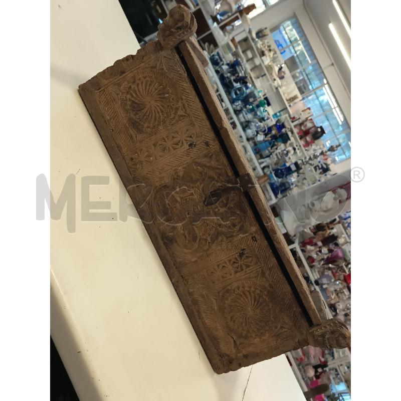 BAULE INDIANO PICCOLO LEGNO ANTICO DA RIV | Mercatino dell'Usato Roma rebibbia 3