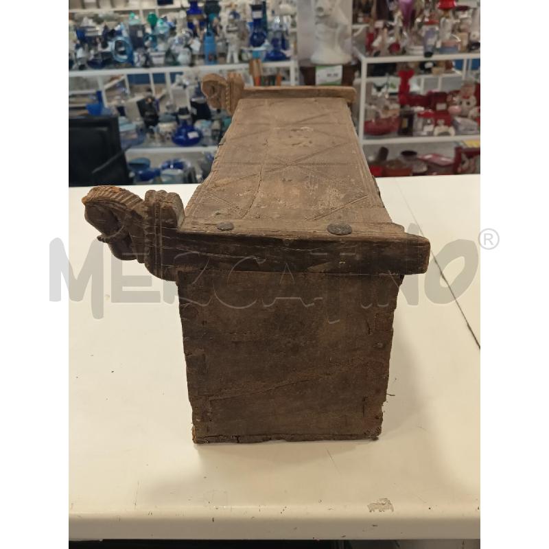BAULE INDIANO PICCOLO LEGNO ANTICO DA RIV | Mercatino dell'Usato Roma rebibbia 4