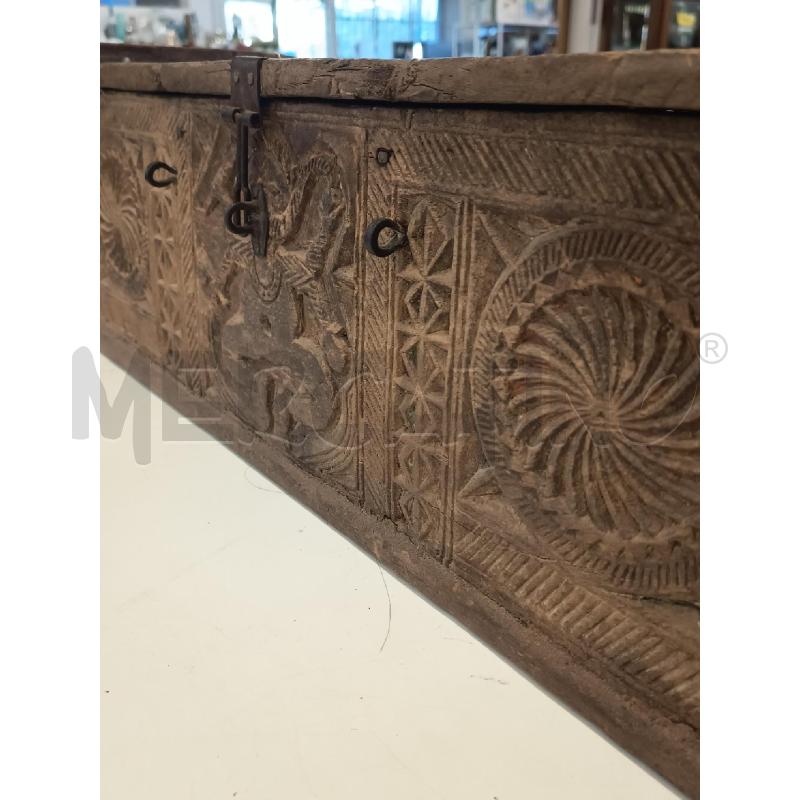 BAULE INDIANO PICCOLO LEGNO ANTICO DA RIV | Mercatino dell'Usato Roma rebibbia 5