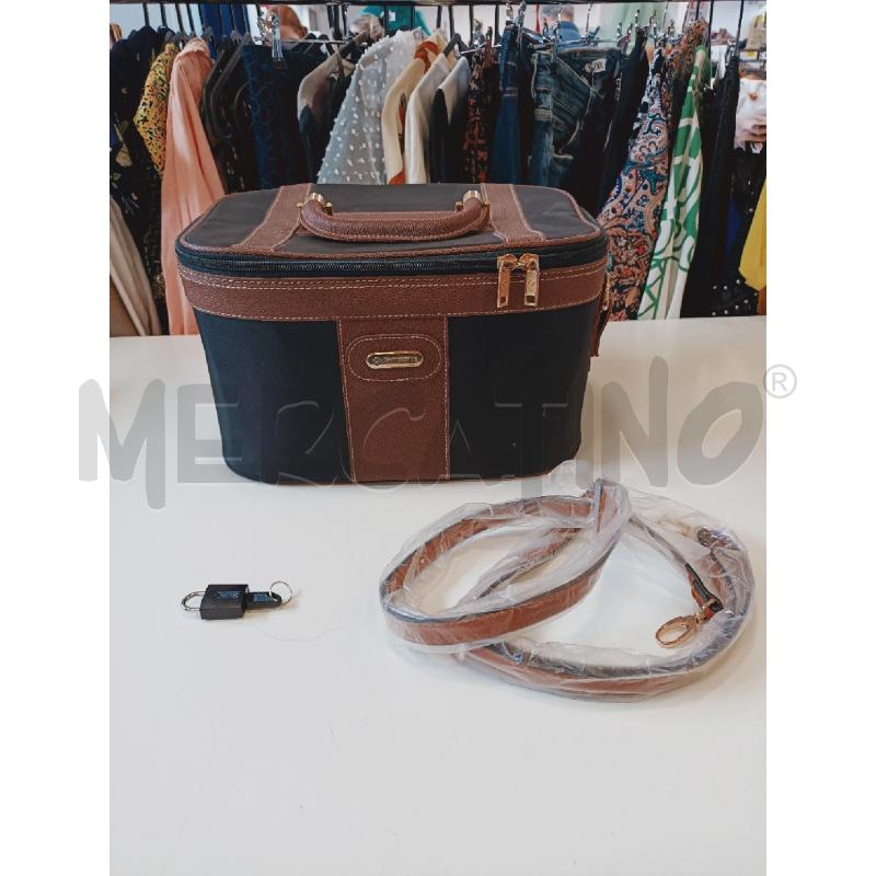 BEAUTY CASE SAMSONITE PELLE MAR STOFFA BLU | Mercatino dell'Usato Roma rebibbia 1