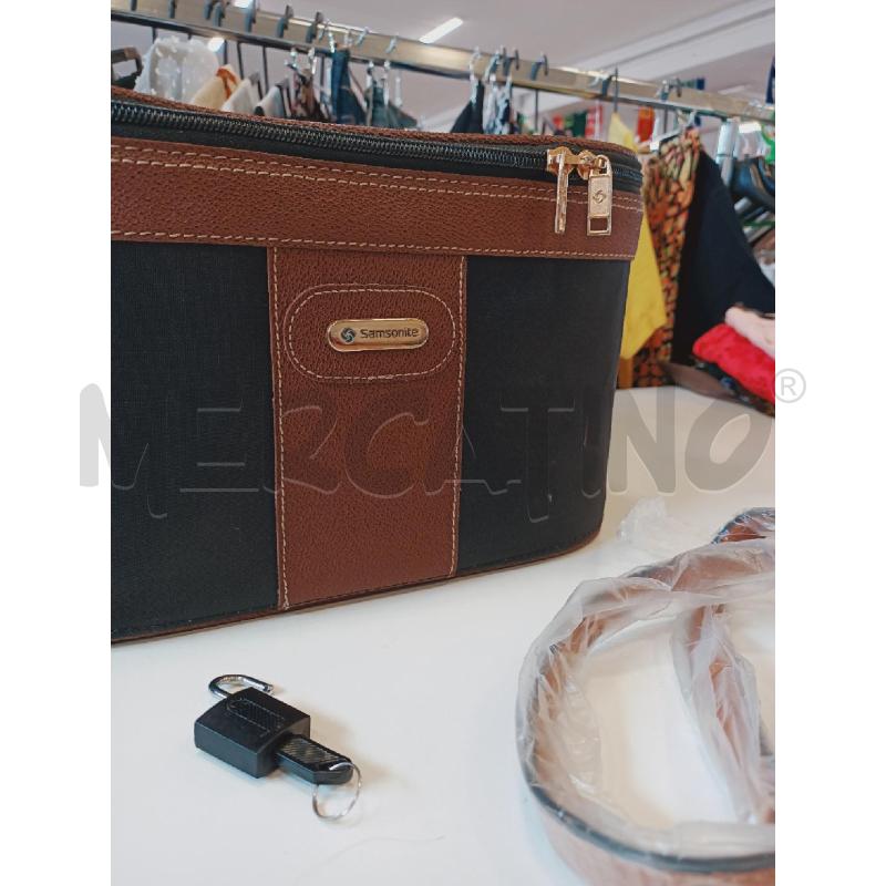 BEAUTY CASE SAMSONITE PELLE MAR STOFFA BLU | Mercatino dell'Usato Roma rebibbia 2