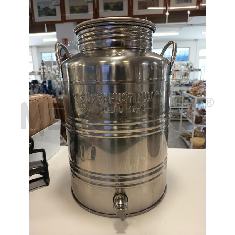 BIDONE PORTA OLIO INOX 25L | Mercatino dell'Usato Roma rebibbia 1