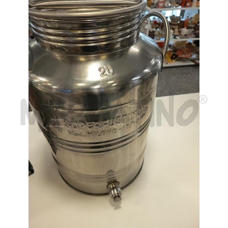 BIDONE PORTA OLIO INOX 25L | Mercatino dell'Usato Roma rebibbia 2