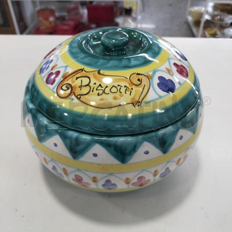 BISCOTTIERA CERAMICA GRANDE DEC VERDI | Mercatino dell'Usato Roma rebibbia 1