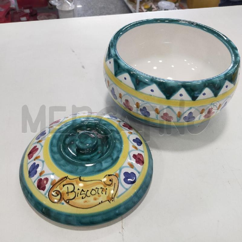 BISCOTTIERA CERAMICA GRANDE DEC VERDI | Mercatino dell'Usato Roma rebibbia 2