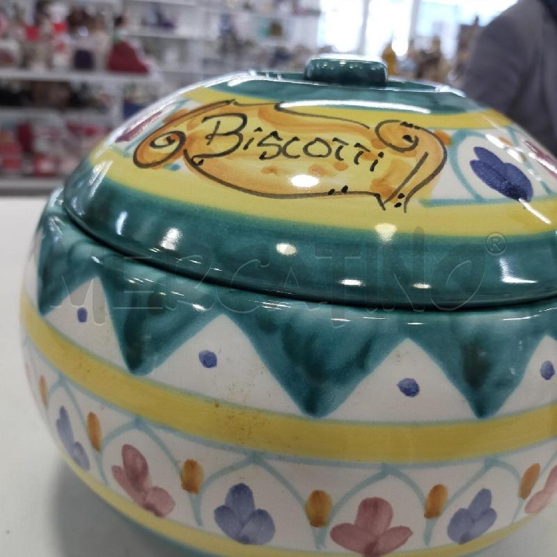 BISCOTTIERA CERAMICA GRANDE DEC VERDI | Mercatino dell'Usato Roma rebibbia 3