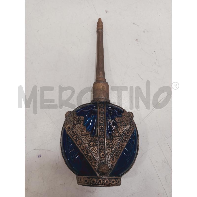 BOCCETTA ETNICA VETRO BLU DEC CROMO | Mercatino dell'Usato Roma rebibbia 2