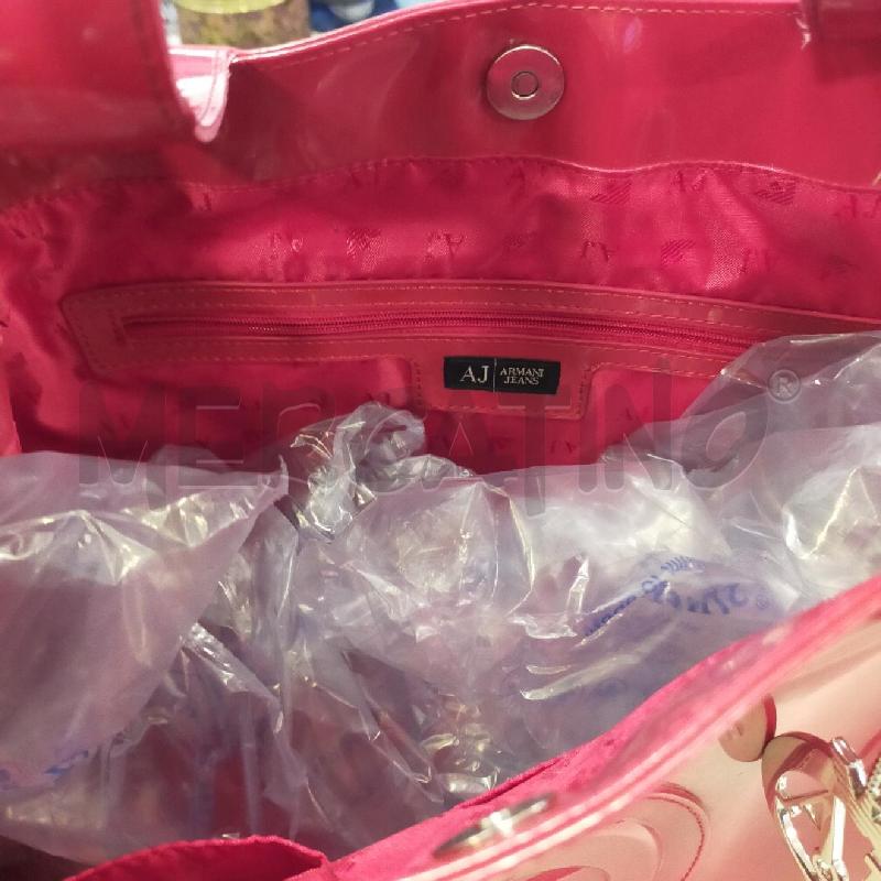 BORSA DONNA ARMANI JEANS ROSSA LUCIDA | Mercatino dell'Usato Roma rebibbia 3