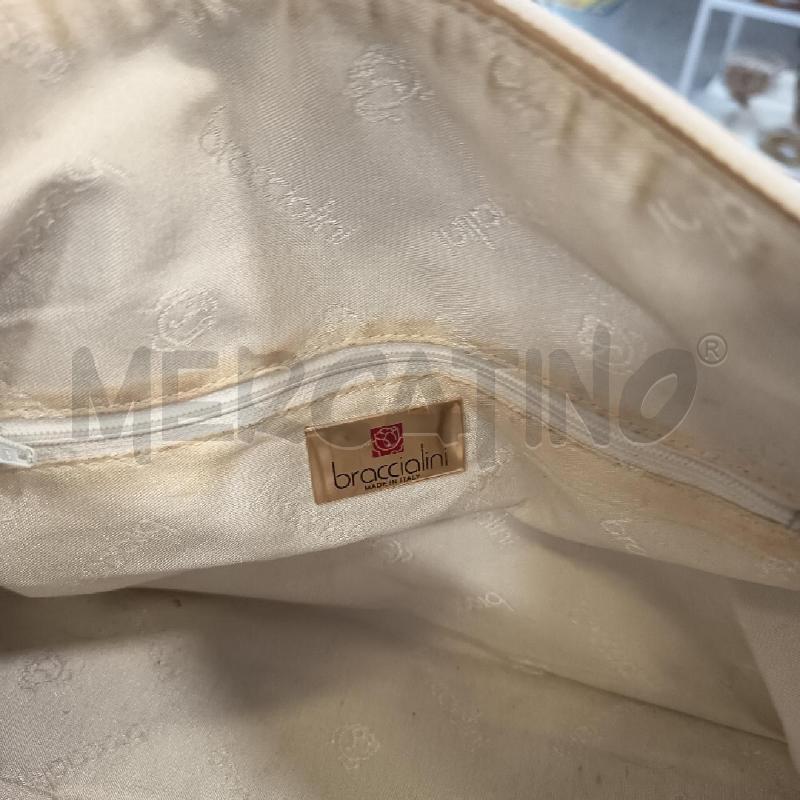 BORSA DONNA BRACCIALINI AVORIO APETTE DA RIV | Mercatino dell'Usato Roma rebibbia 4