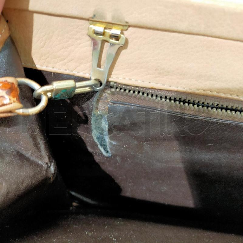 BORSA DONNA DA RIV INTERNO FUORI PELLE RETTILE | Mercatino dell'Usato Roma rebibbia 3