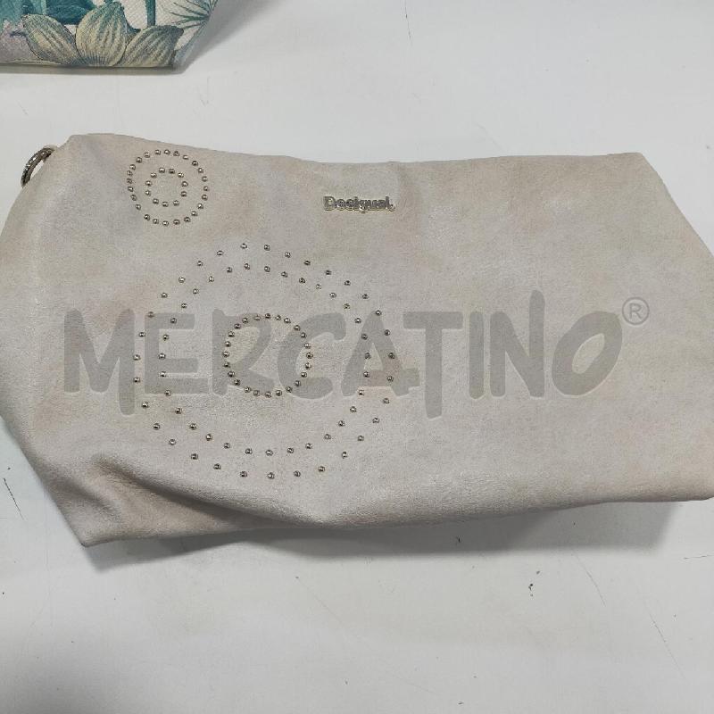 BORSA DONNA DESIGUAL BORSETTA DENTRO  BEIGE FIORI PASTELLO | Mercatino dell'Usato Roma rebibbia 5