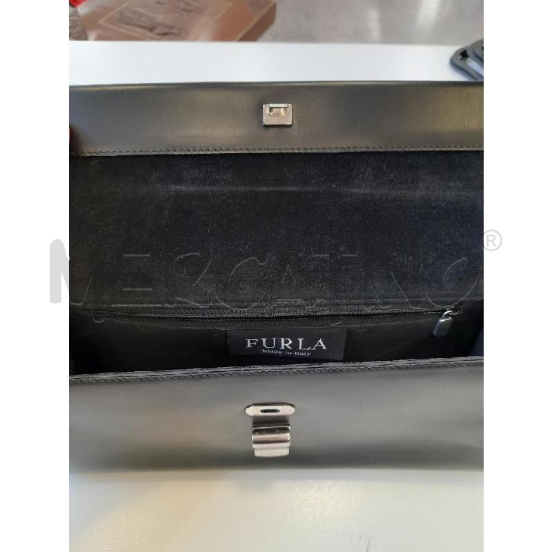 BORSA DONNA FURLA NERA PELLE  | Mercatino dell'Usato Roma rebibbia 2