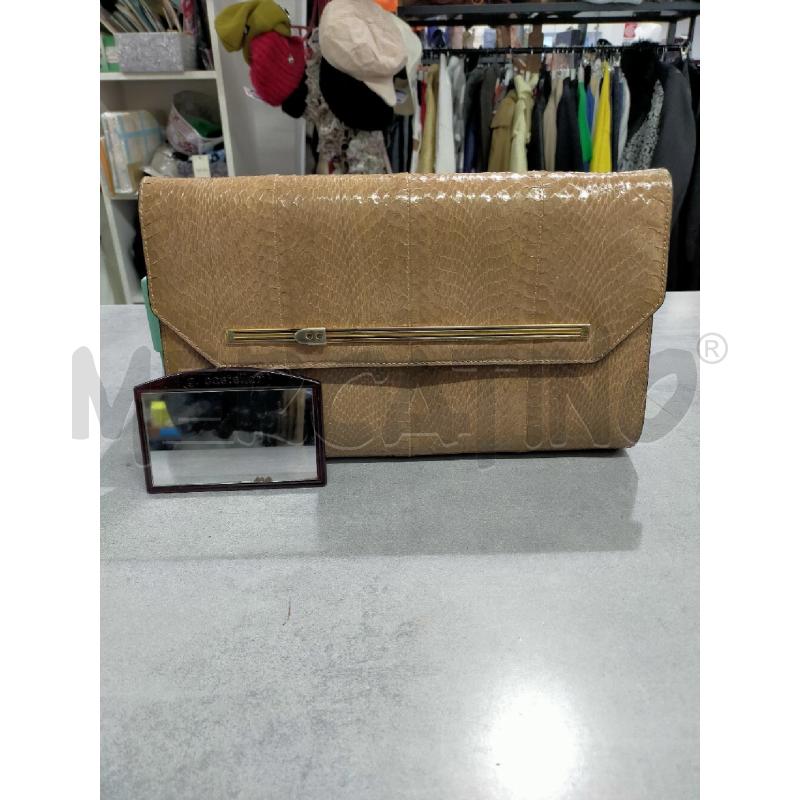 BORSA DONNA G.CASTELLARI VERO RETTILE CHIARA+ACC SPECCHIO  | Mercatino dell'Usato Roma rebibbia 1