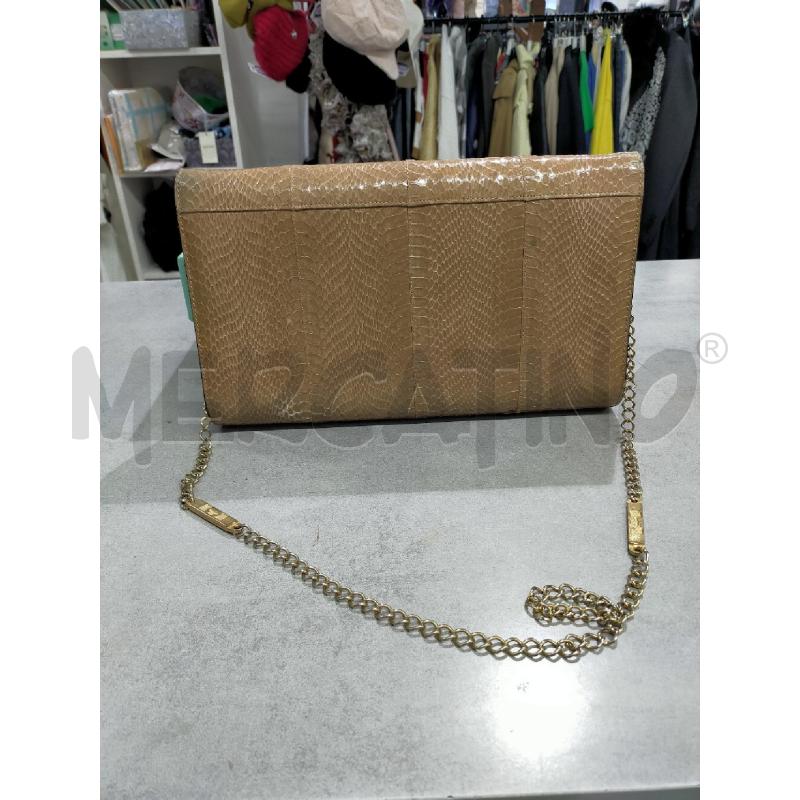 BORSA DONNA G.CASTELLARI VERO RETTILE CHIARA+ACC SPECCHIO  | Mercatino dell'Usato Roma rebibbia 2