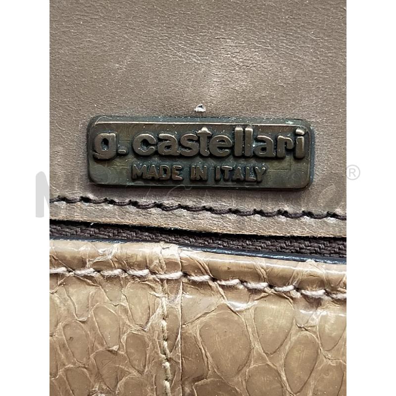 BORSA DONNA G.CASTELLARI VERO RETTILE CHIARA+ACC SPECCHIO  | Mercatino dell'Usato Roma rebibbia 4