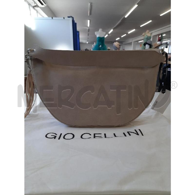 BORSA DONNA GIO CELLINI BEIGE SCAMOSCIATA FRANGE | Mercatino dell'Usato Roma rebibbia 2